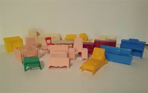 vintage marx plastic dollhouse furniture